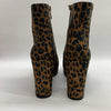 Jessica Simpson Women's Rexura Faux Suede Ankle Booties Leopard Print Size 8M