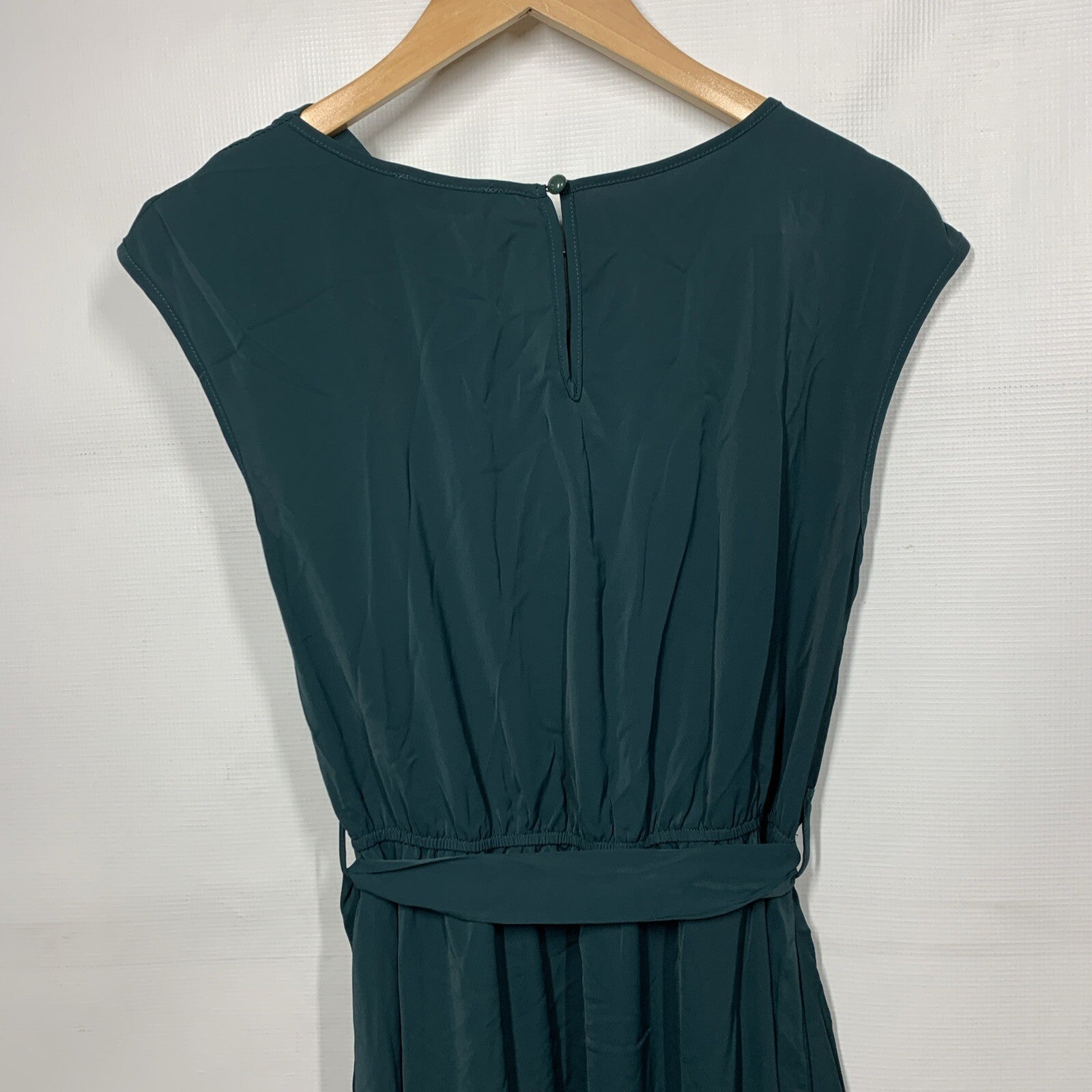 GRACE KARIN Sleeveless One Shoulder Midi Cocktail Party Dress Small Green Flowy