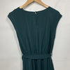 GRACE KARIN Sleeveless One Shoulder Midi Cocktail Party Dress Small Green Flowy