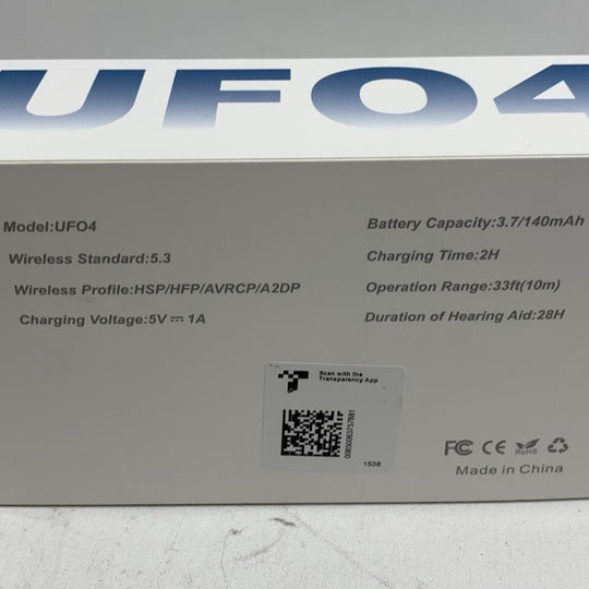 Hearing Aids UFO4 Bluetooth Hearing Aid for Seniors with Noise Cancelling Volume