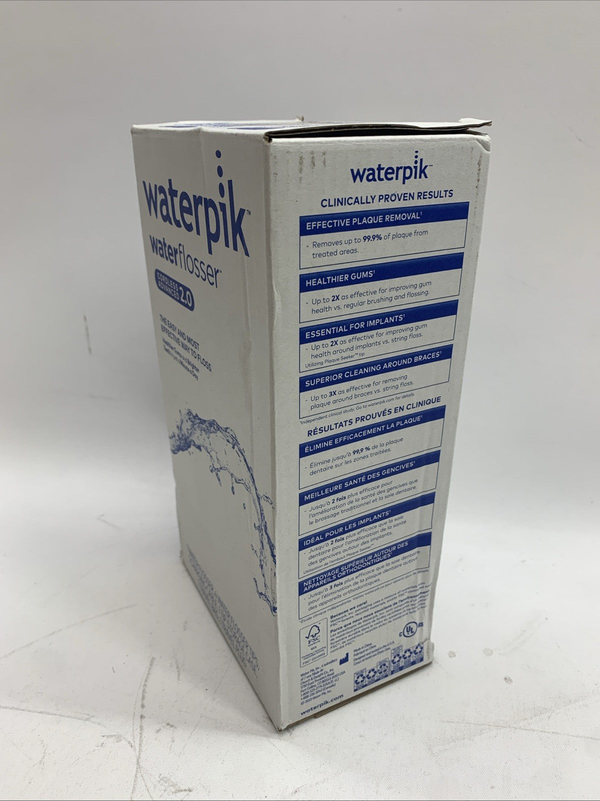 Waterpik Cordless Advanced 2.0 Water Flosser Portable For Teeth, Gums, Braces,