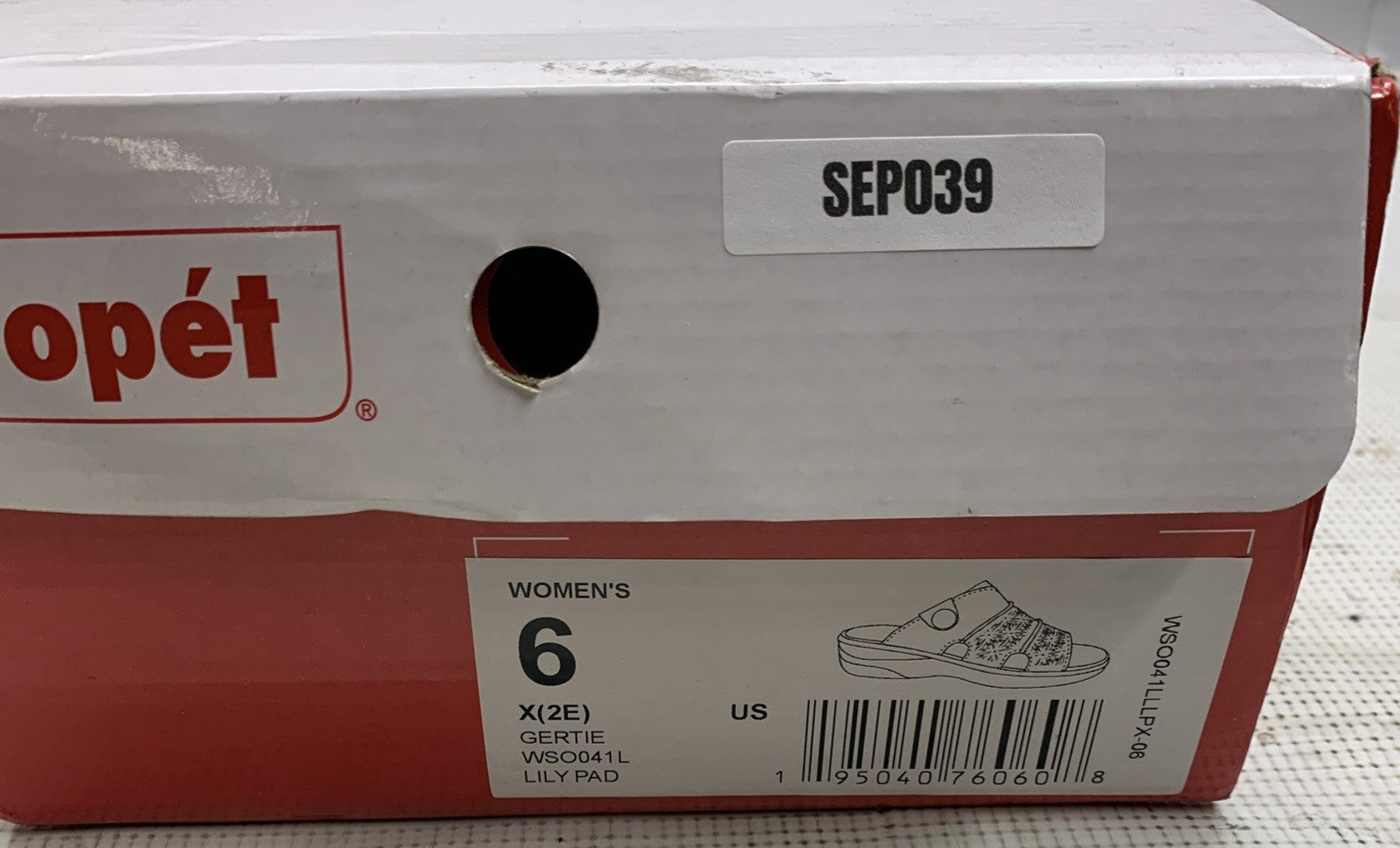 Propet Gertie CutOuts Slide Women's Green Casual 6 Sandals Green WSO041L Slip-on