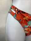 RELLECIGA Low Waisted Bikini Set Scoop Neck Cutout Two Piece Swimsuit Floral Med