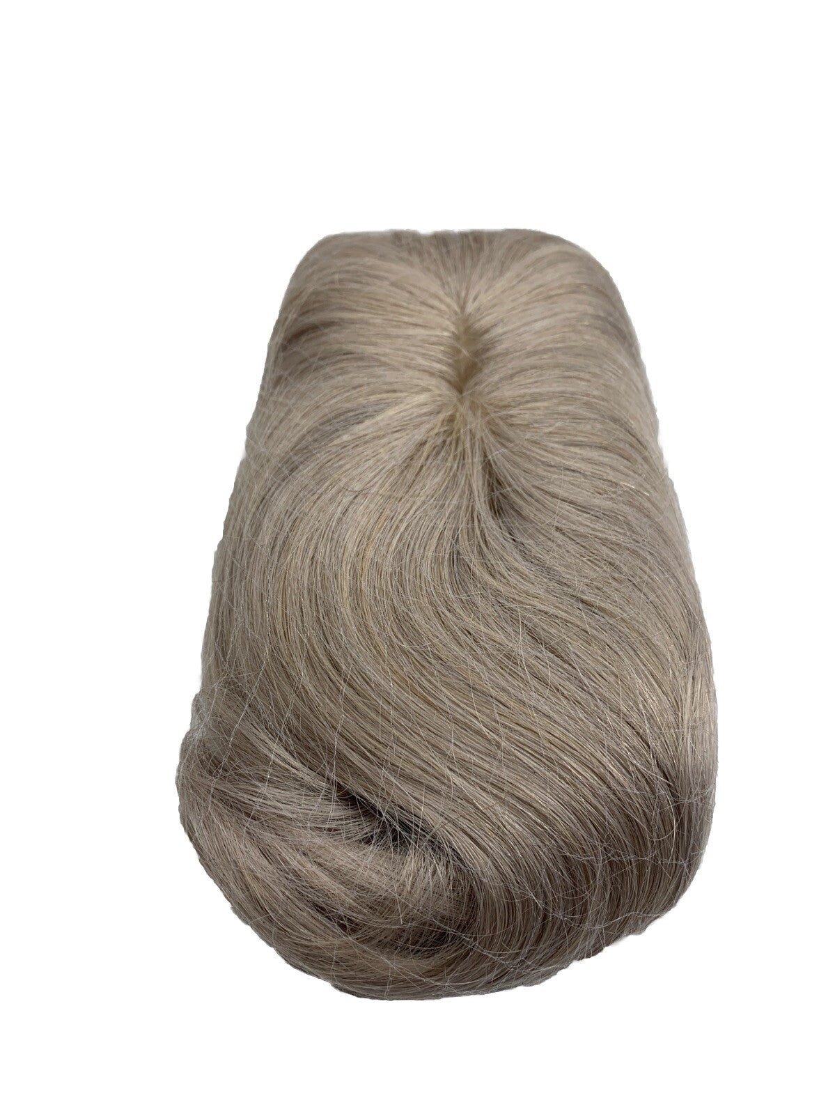 Beautiful Metamorphosis 100% Real Human Hair Topper For Women Hairpiece Gray 8”