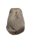 Beautiful Metamorphosis 100% Real Human Hair Topper For Women Hairpiece Gray 8”