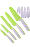 Kitchen Chef Knife Set with Blade Guards for Meat Cutting Home Cooking - 5 Piece