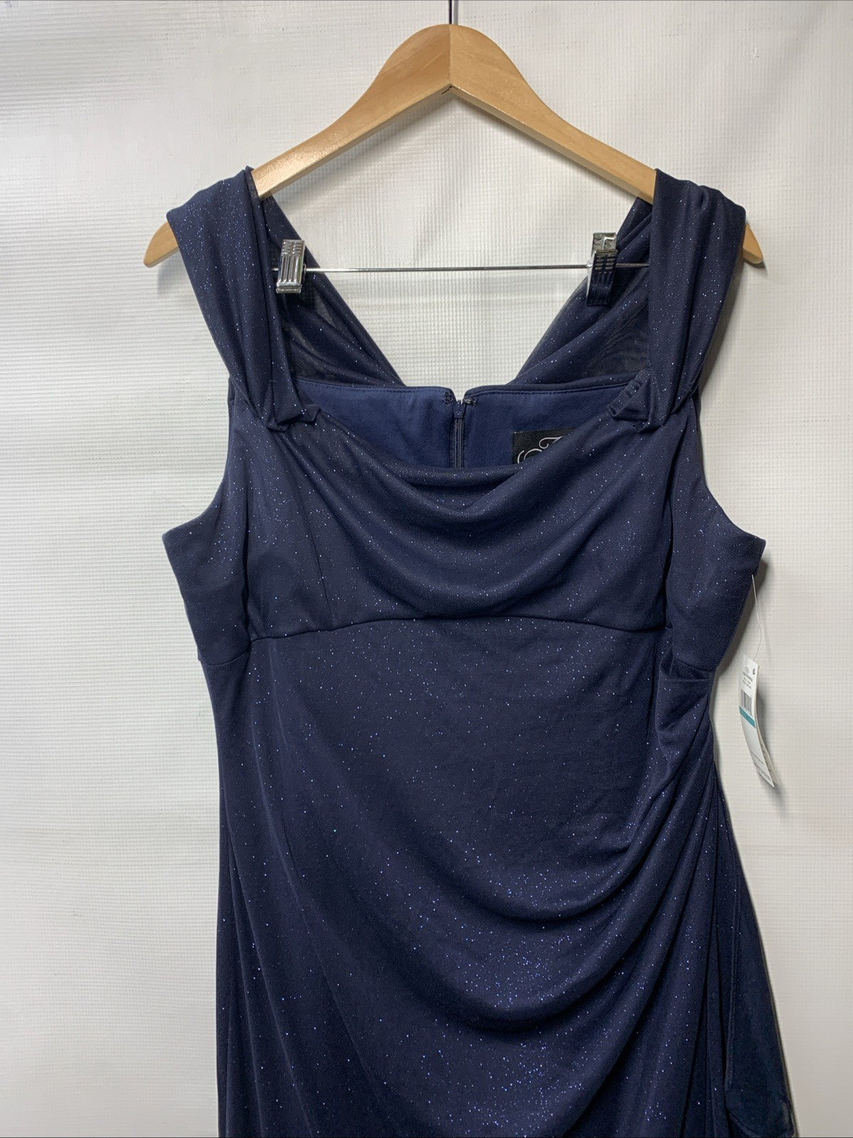 Alex Evenings Women's Long Cold Shoulder Dress for Casual Party/Cocktail Size 16