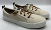 Sperry Womens Crest Vibe Linen Sneaker Oat Size 9.5 Lace-up Shoes Classic Casual