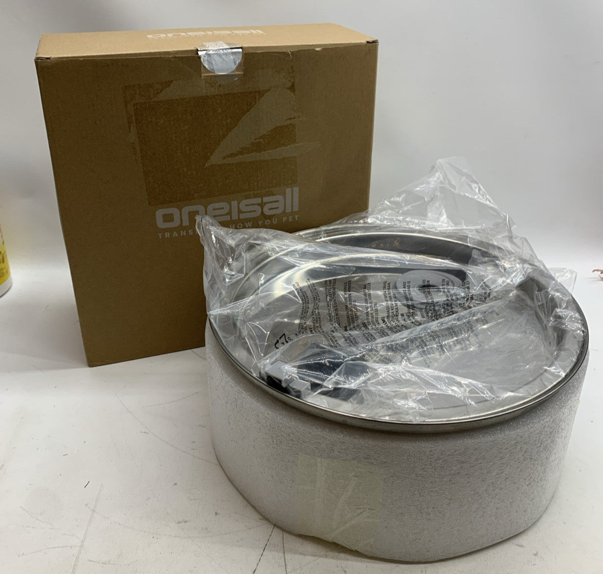 oneisall Dog Water Fountain Stainless Steel for Large Dogs Cats and Multi-Pet Ho