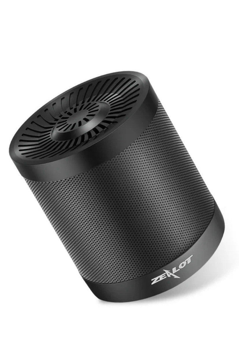 ZEALOT S5 Bluetooth Speaker – Super Bass, USB/TF/AUX, Mic, 10h Playtime Black