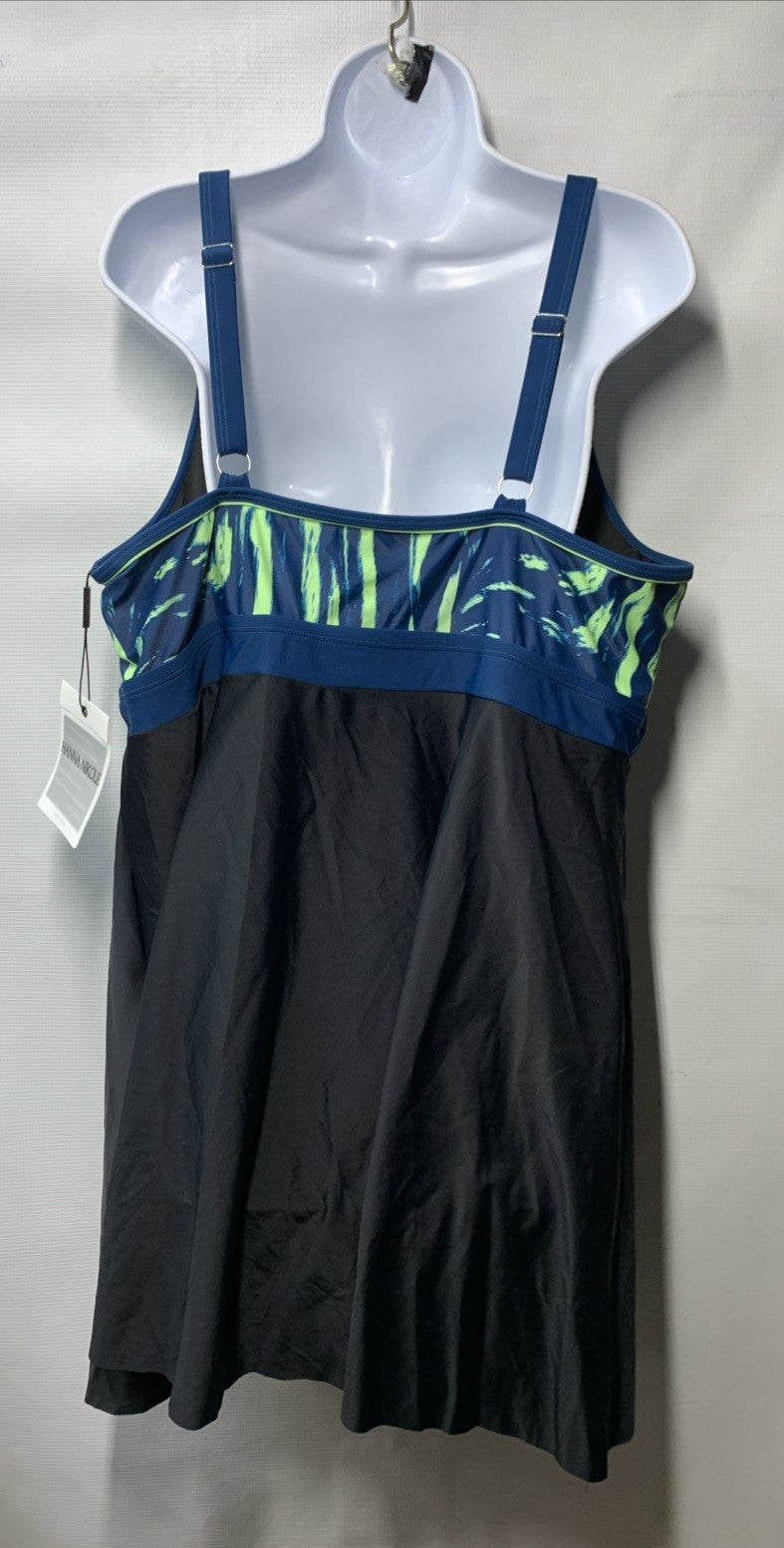 Hanna Nikole Women Plus Size 1-Piece Swimsuit Swimdress Sport Bathing Suit 24W