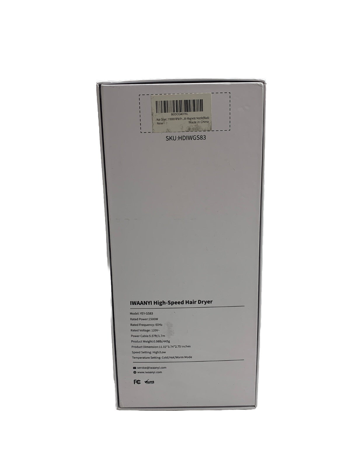 Hair Dryer, 150000 RPM Professional High-Speed Blow Dryer, Negative lonic Car...