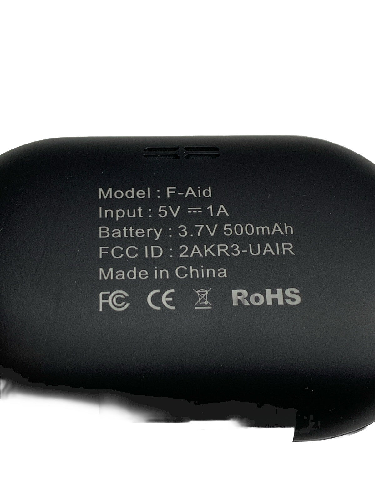 Royal Hearing F-Aid Bluetooth Wireless Hearing Aid Black for Seniors Hearing Los