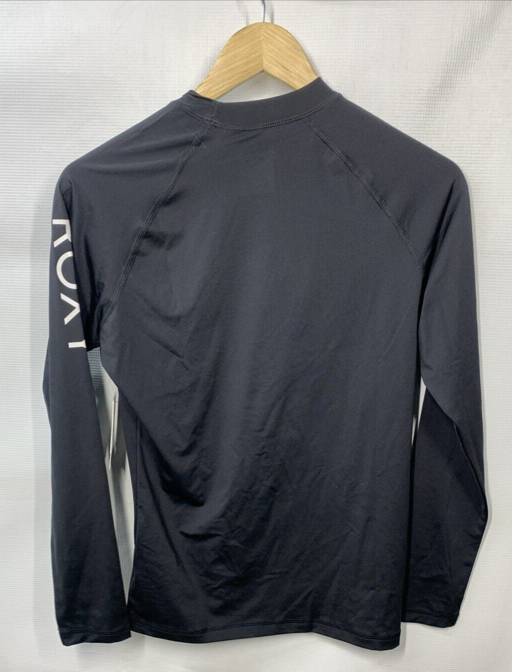Roxy Whole Hearted LS Rash Guard Shirt Anthracite Black L Long Sleeve UPF 50+