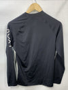 Roxy Whole Hearted LS Rash Guard Shirt Anthracite Black L Long Sleeve UPF 50+