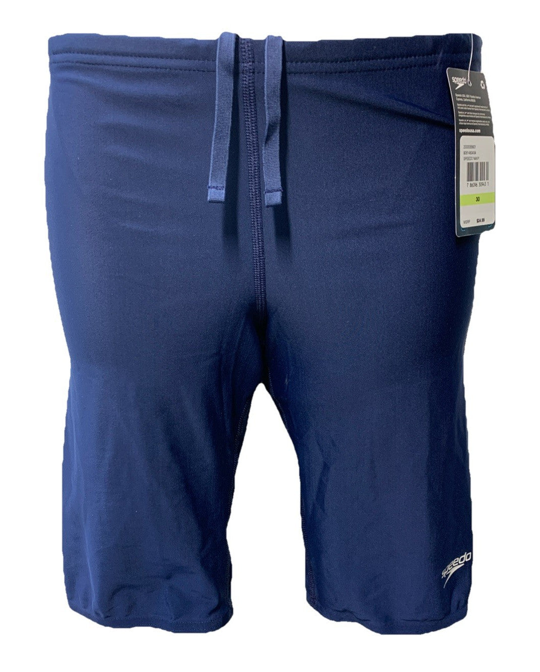 Speedo 267241 Men's Jammer ProLT Solid Swimwear Short Navy Size 30 Swimsuit Pull