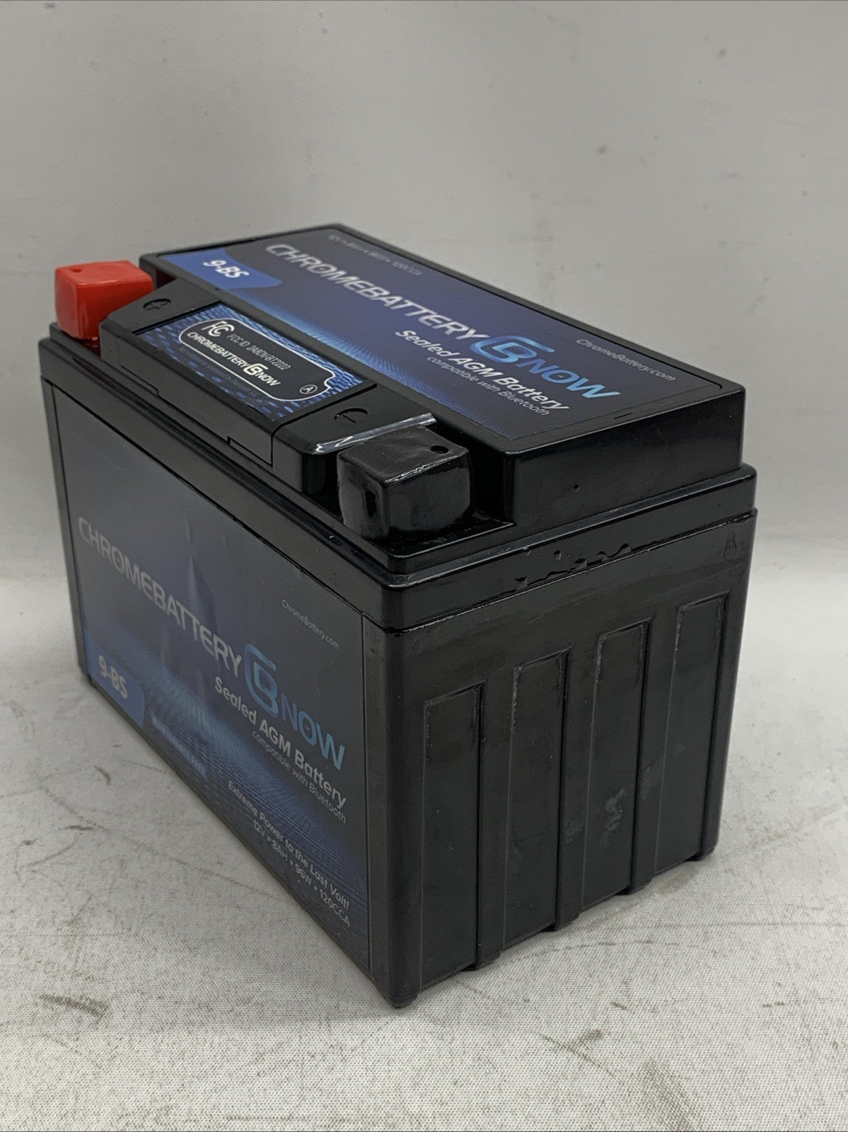Chrome Battery Sealed AGM Battery 9-BS (BTN-M00005) 12V 8AH 96W 120CCA - 2 Pack