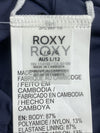 Roxy Juniors Mood Indigo Beach Classics Bikini Bottom Dark Blue Size L Underwear