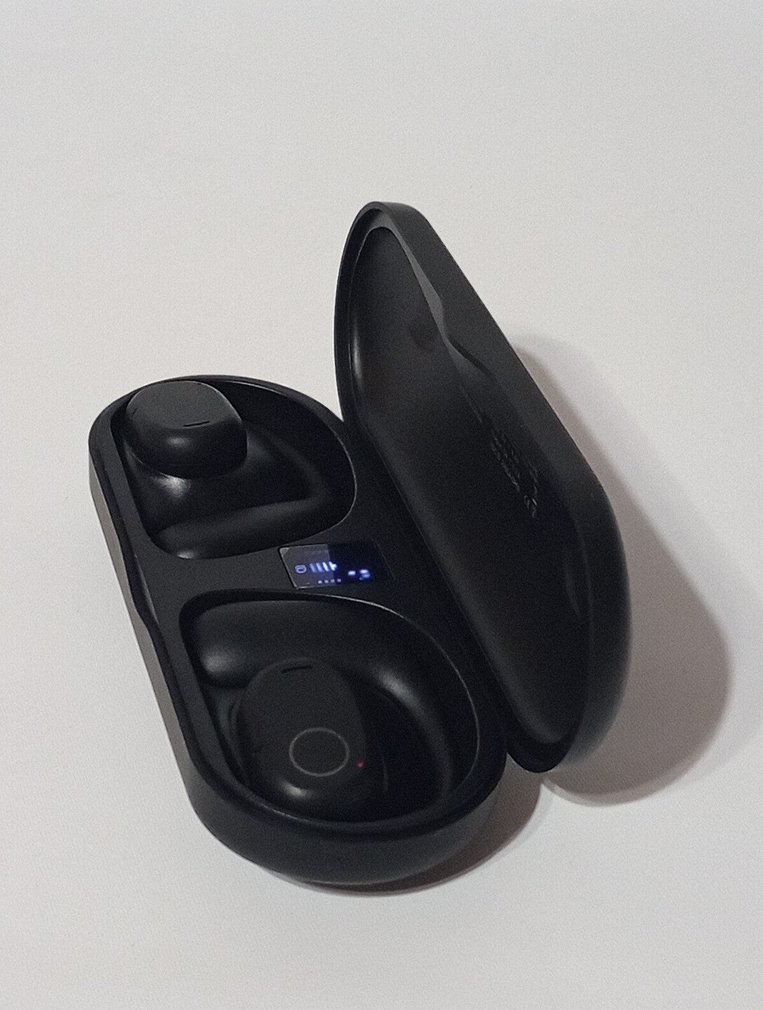 SP05 Open Ear Headphones Black Ultra Lightweight 16.2mm Trumpet Earbuds Earhooks