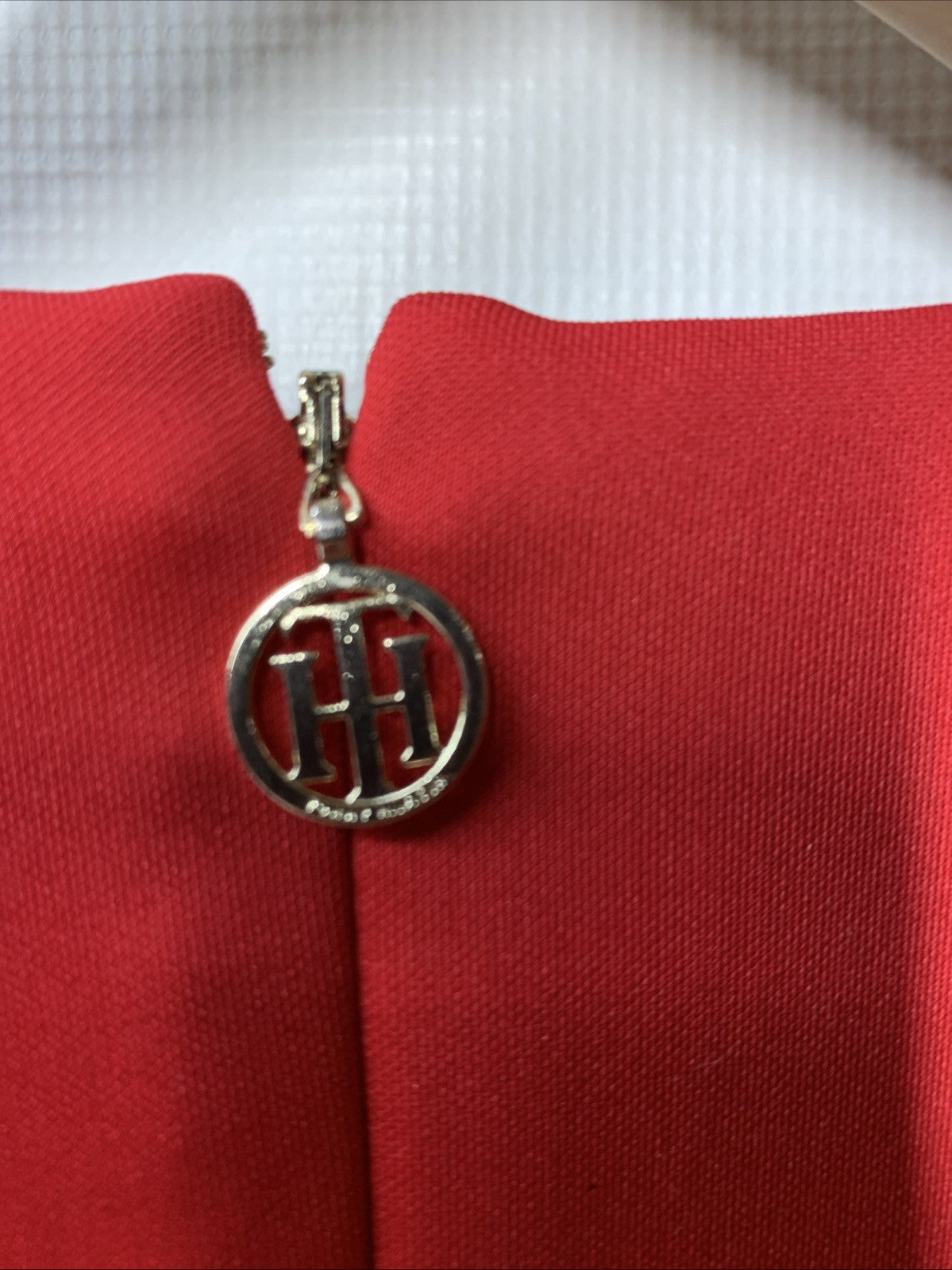 Tommy Hilfiger Casual Sheath Dress with Flutter Sleeves in Scarlet Red Size 6P