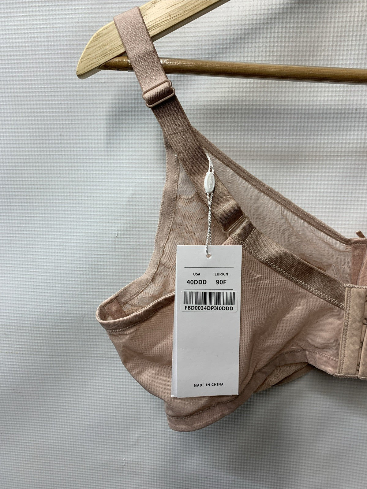 HSIA Lace Minimizer Bra Unlined Unpadded Underwire Sheer Womens 40DDD L Pink