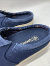 Waco SPENCO St. Maarten Womens Size 5B Perforated Suede Half Loafer Slip-On Blue