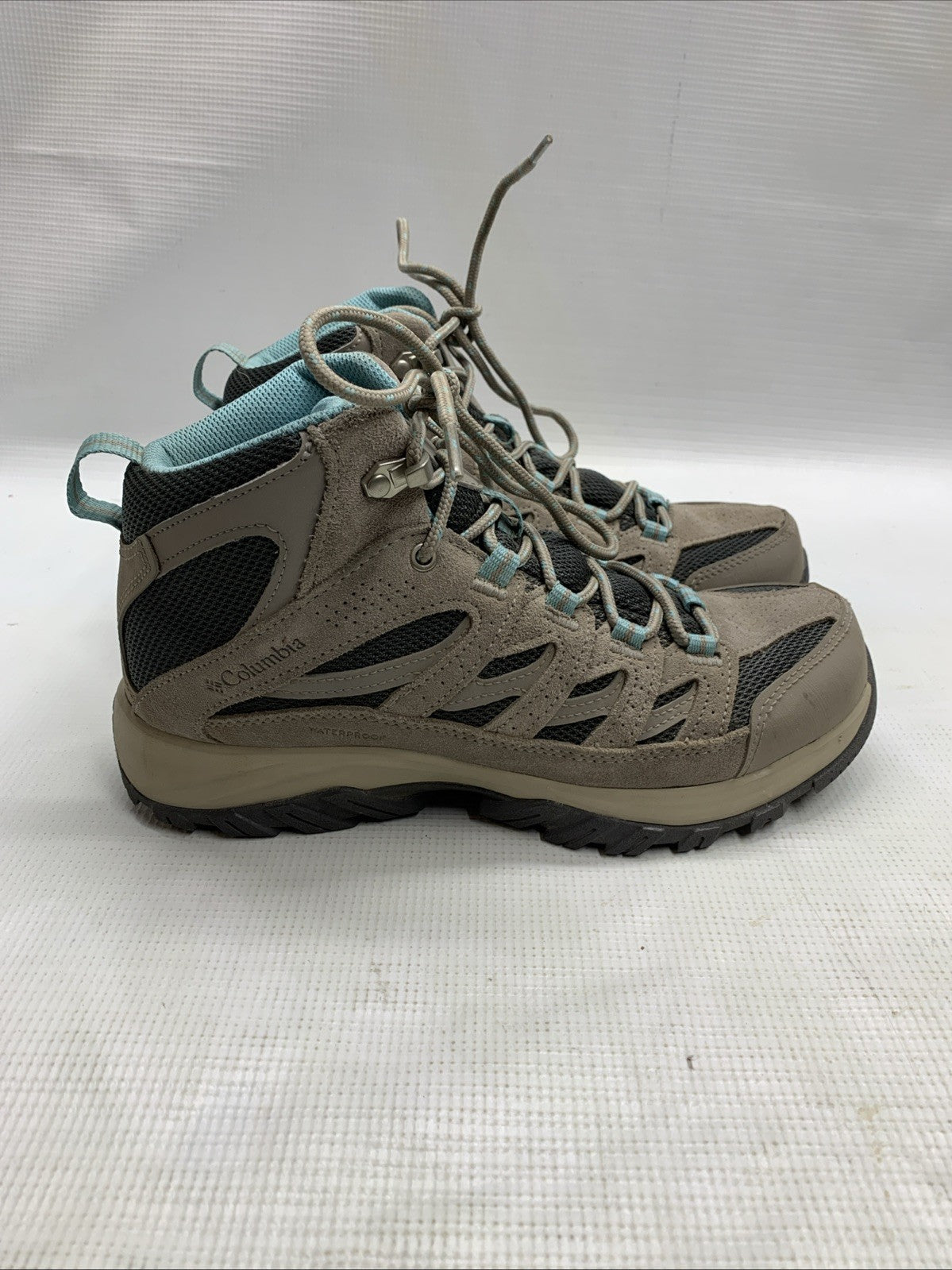 Columbia Crestwood Mid WP Waterproof Womens Hiking Boots Size 8.5 US Dark Grey