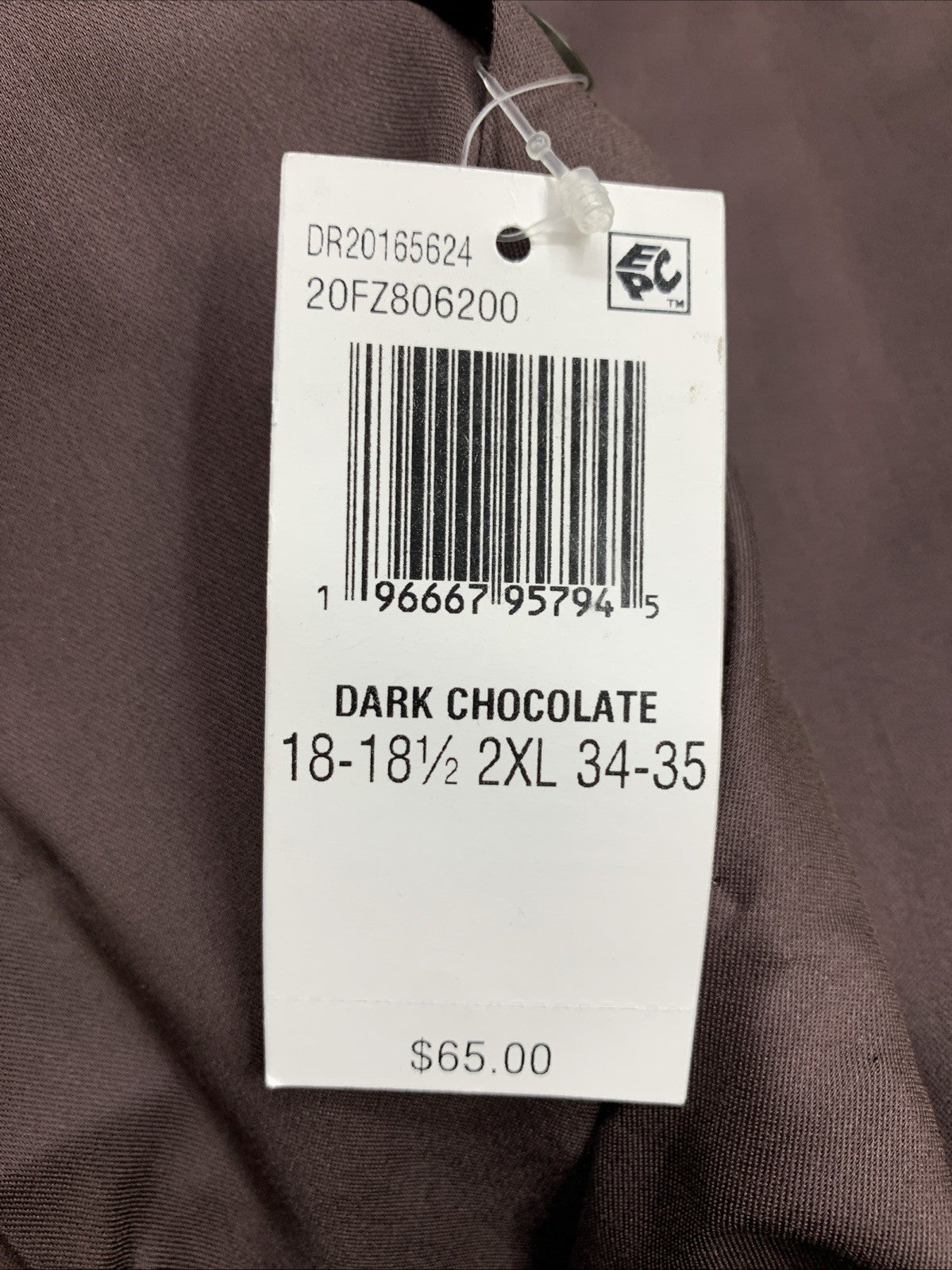 Van Heusen Men's Dress Shirt Slim Fit Flex Collar Stretch Solid 2XL Long Sleeve