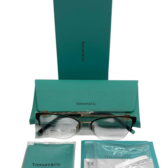 Tiffany & Co Eyeglasses Frames TF1141 6122 Black Rose Gold MOP 54-15-140 Stylish