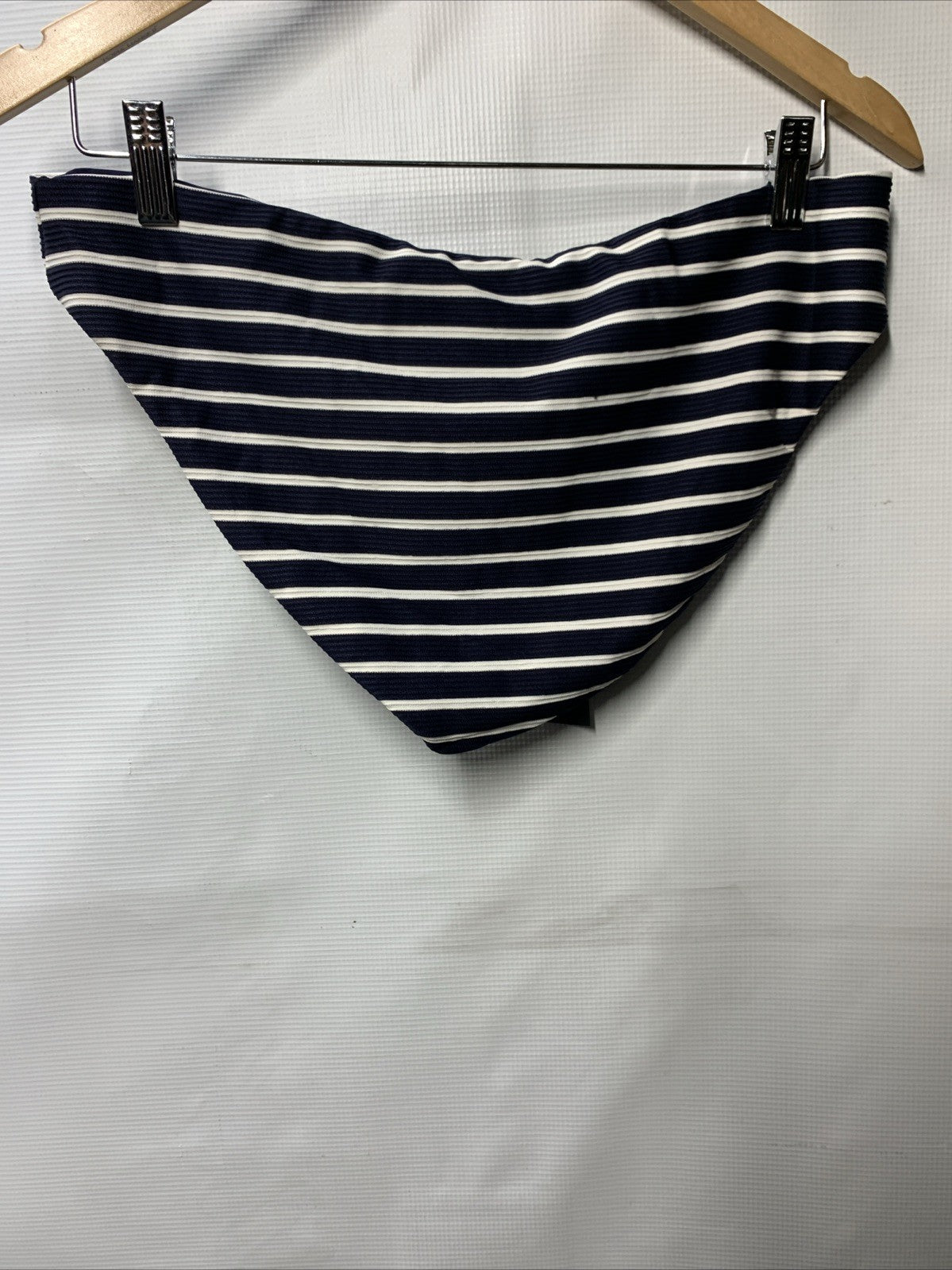 La Blanca Womens Beachwear Striped Reversible Swim Bottom Separates Navy 12