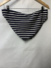 La Blanca Womens Beachwear Striped Reversible Swim Bottom Separates Navy 12