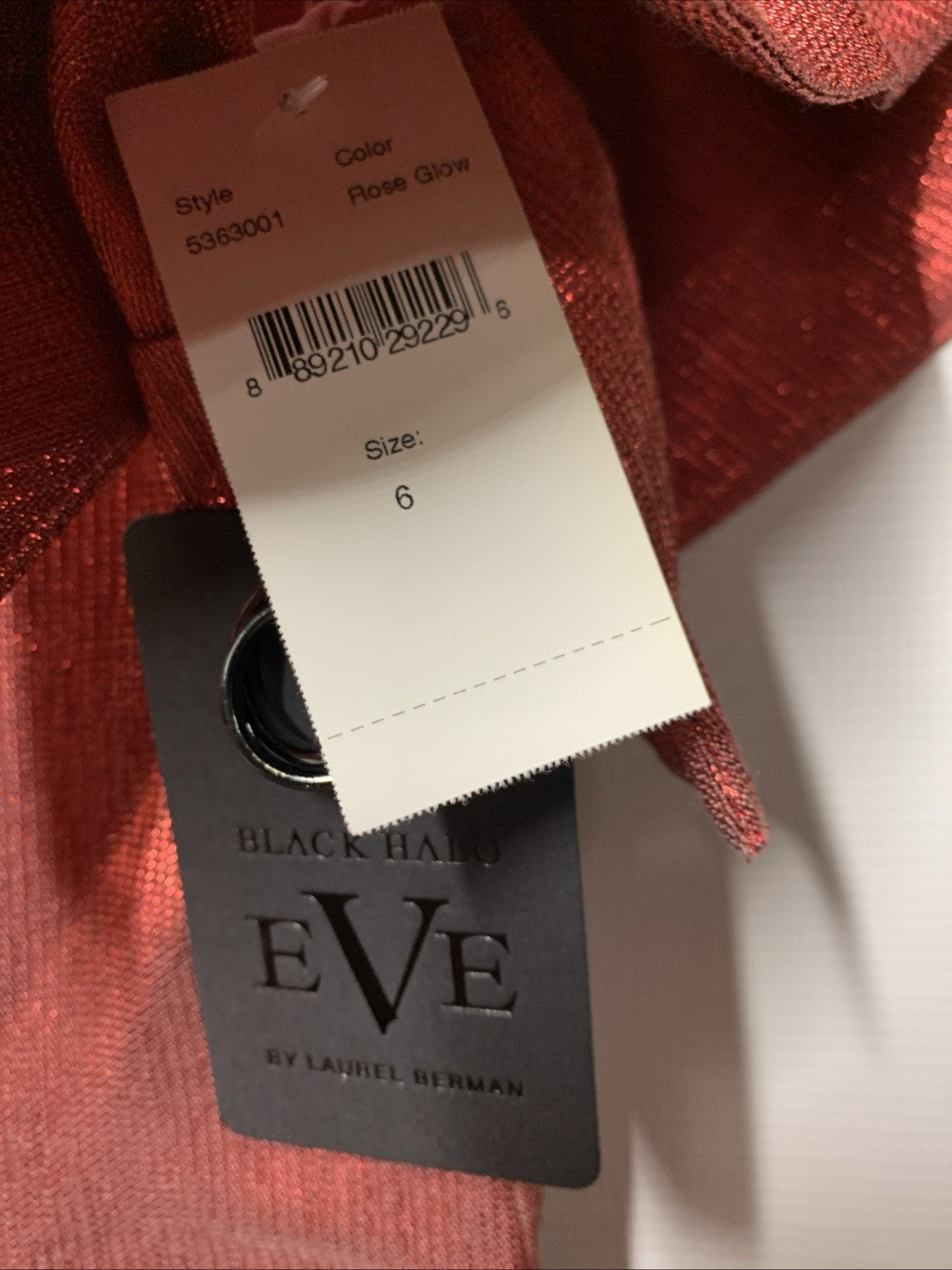 Black Halo Prince Gown Ruffle Sleeve Square Neck Formal Wedding Rose Glow Size 6