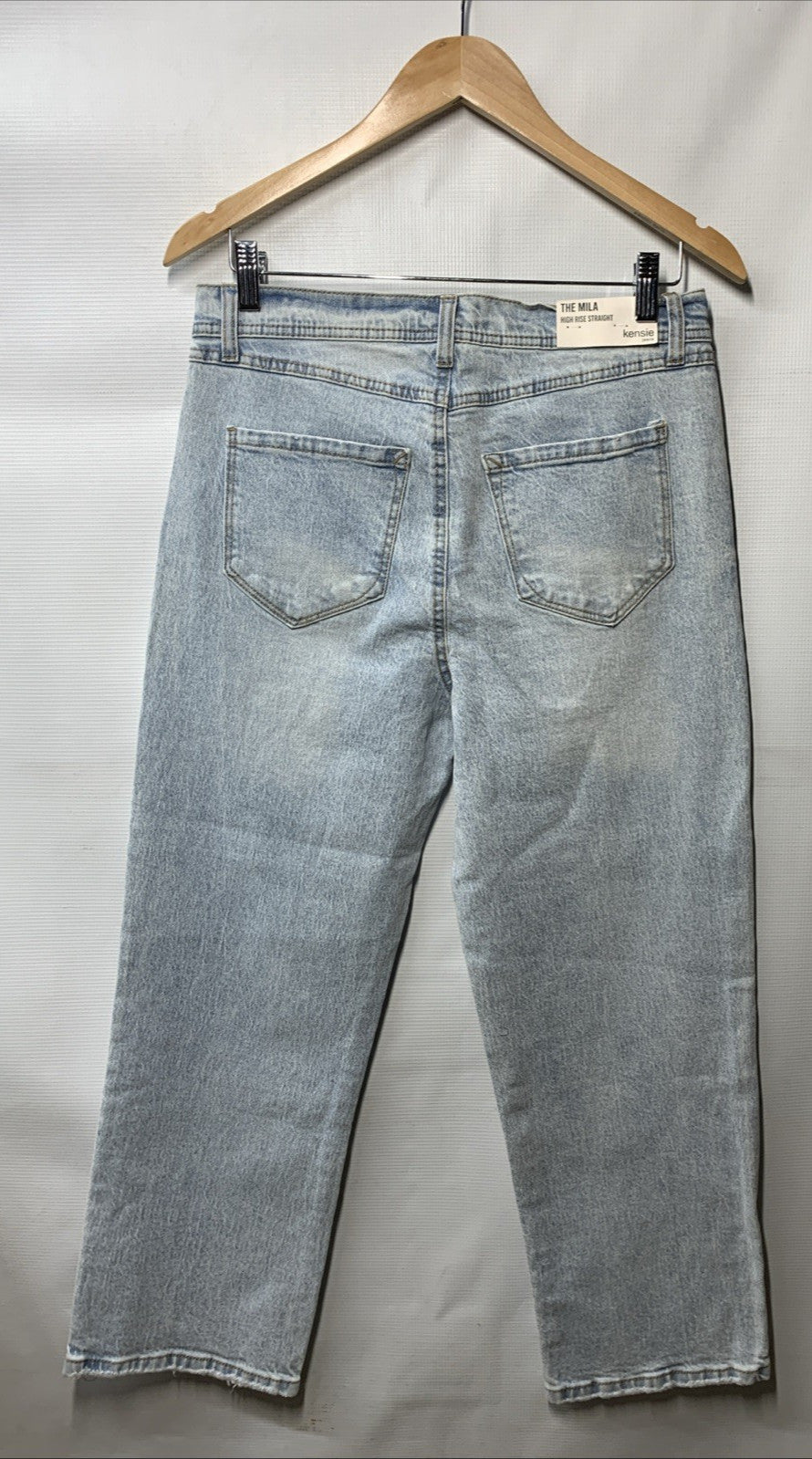 kensie Jeans Women's The Mila Retro Luxe High-Rise Relaxed Straight Pants 8/29