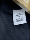 Calvin Klein Men's Slim Fit Non-Iron Herringbone Dress Shirt - Size 14, 32/33, S