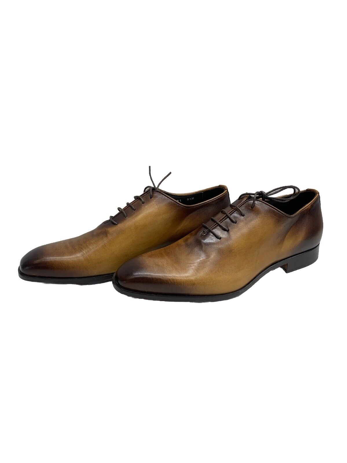 Massimo Matteo Italy Ponte Vecchio Oxford Burnished Brown Size 9.5 D (M) Lace-up