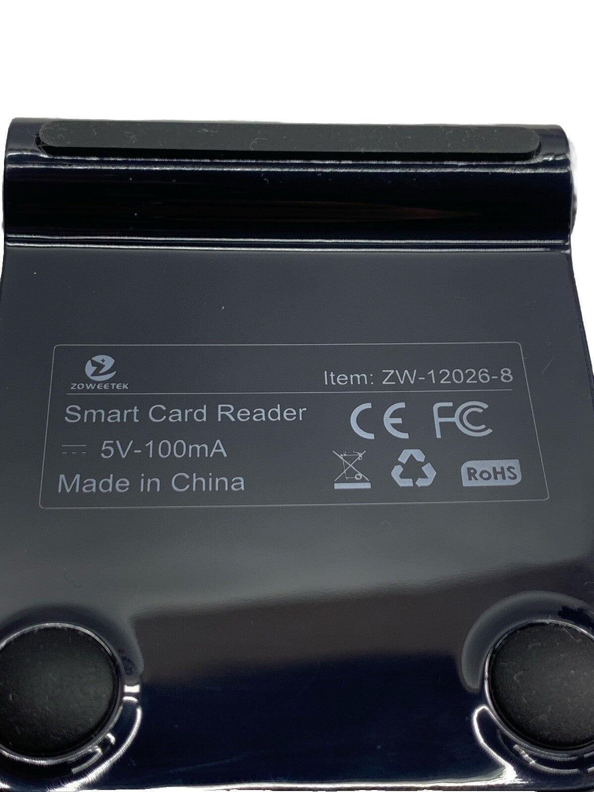 Smart Card Reader, Zoweetek 12026-8 Black ompatible with Windows, Mac OS Linux