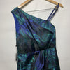 Adrianna Papell Women's One-Shoulder Jacquard Gown Evening Party Dress Size 6