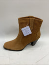 Aerosoles Lazu Tan Suede-263 Western Stud Bootie Women's Size 12M Heels Brown