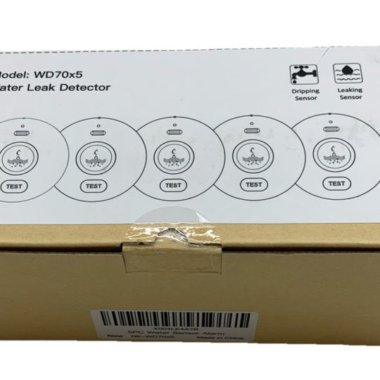 WD70x5 Water Leak Detectors With Dripping & Leaking Sensor Technology - 5 PACK