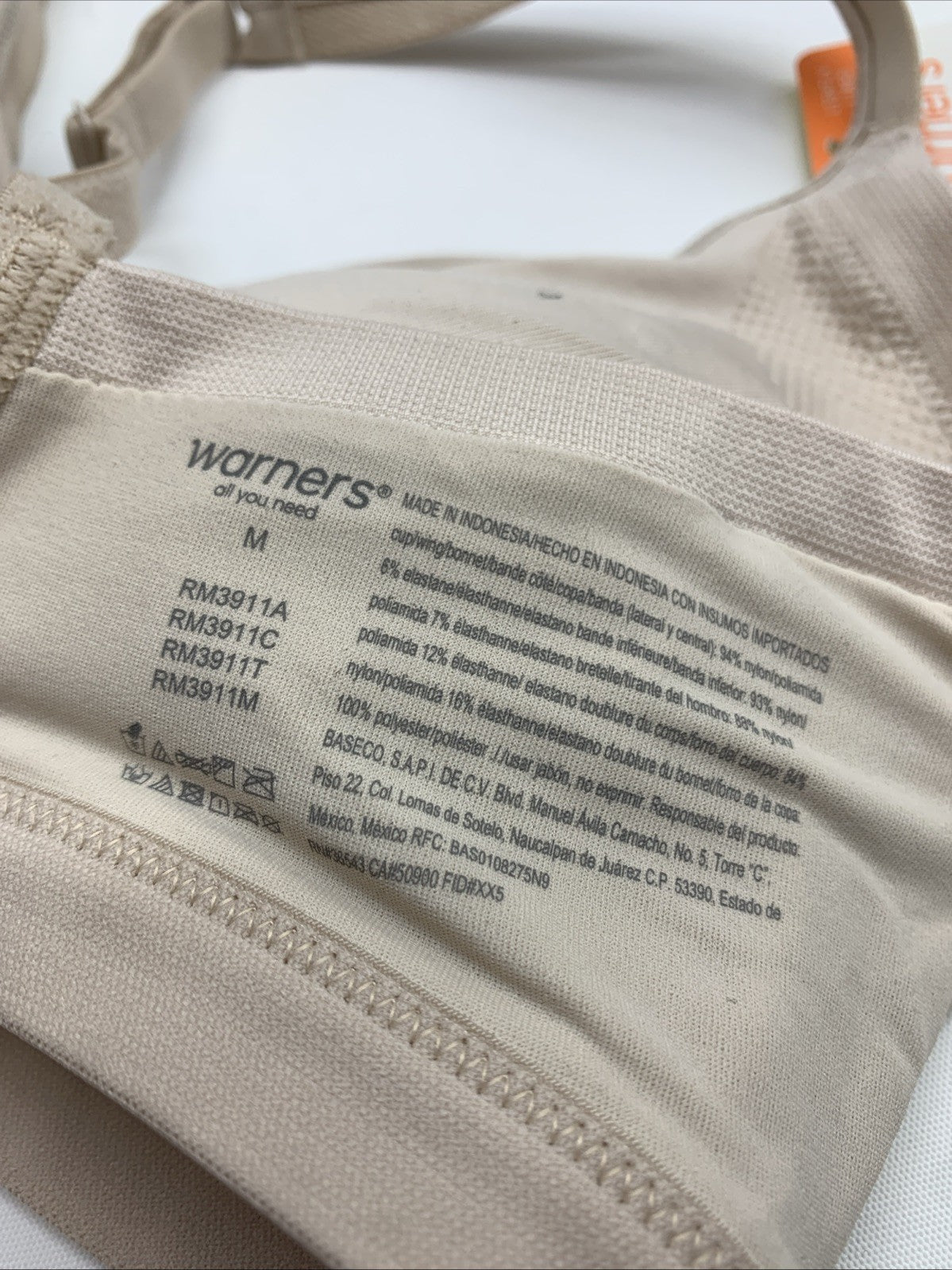 Warner's Womens Easy Does It Comfort RM3911A Bra Butterscotch Medium Wireless