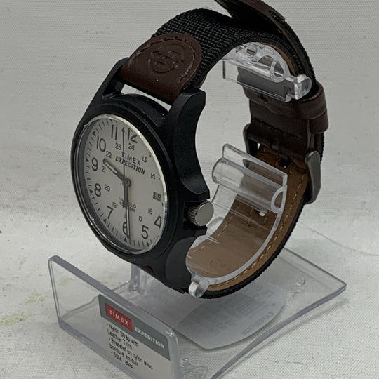 Timex Men's Expedition Acadia Wrist Watch Nylon Strap w/Leather Trim TW4B082009J