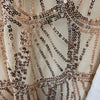 Gold sequin mother of the bride dress by Grace Karin, formal size 18, elegant wedding and special occasion gown.