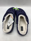 Crocs Mens Ralen Lined Clog Comfy Nautical Navy Blue Oatmeal Size 12 Slip-on