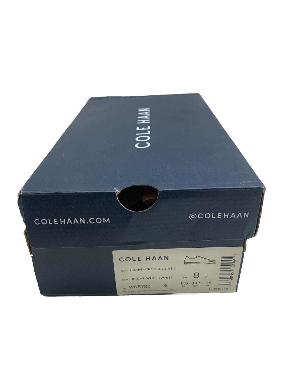 Cole Haan Womens Grand Crosscourt 2 White Fashion Sneaker Size 8 Lace-up Shoes