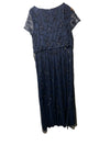 Alex Evenings Women's Blouson Beaded Long Dress Formal Cocktail Guest Size 18