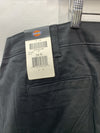 Dickies women's flat front stretch twill long pants in desert black, size 24, regular fit, casual women's clothing.