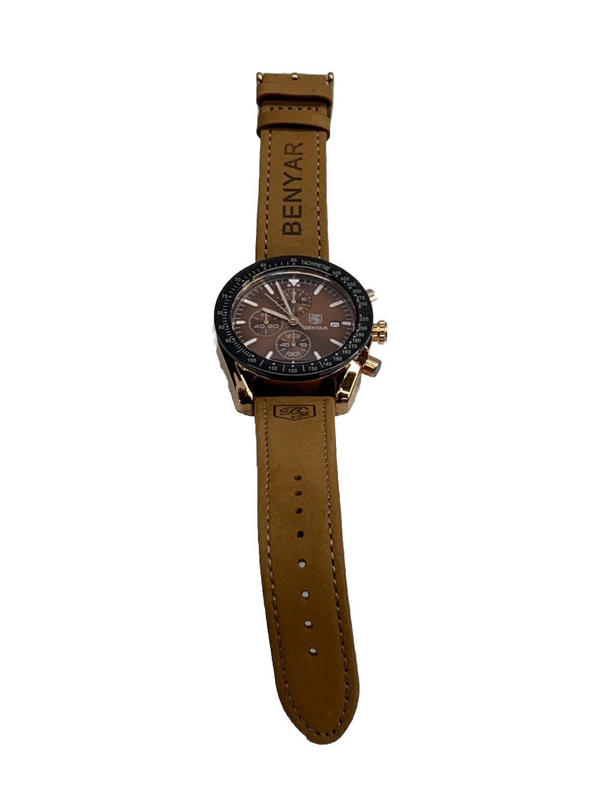 BENYAR Men's Watch Quartz Chronograph Sport Male Hour Business Wristwatch Casual