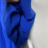 DKNY Women's Short Open Sleeve Ruched Sheath Mini Dress Solid Royal Blue Size 6