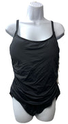 La Blanca Island Goddess Body Lingerie Mio One Piece Swimsuit Black Size 18W