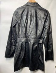 Paige Strada Moto Dress Women's Black Belted Zip Pockets Long Sleeve Size 6